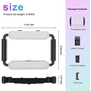 GVM TL-15RS Telefon/Kamera Evrensel LED Işıklı Kafes - Thumbnail