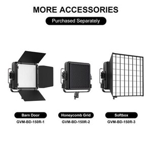 GVM YU150R 150W RGB LED Panel Işık (Hardcase) - Thumbnail