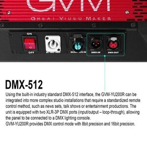 GVM YU200R 200W RGB LED Panel Işık (Hardcase) - Thumbnail