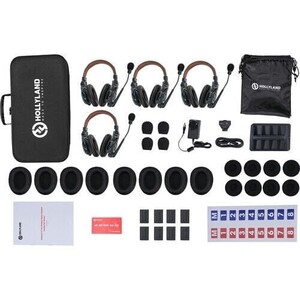 Hollyland 4-Person Noise Cancelling Double Headset Intercom - Thumbnail