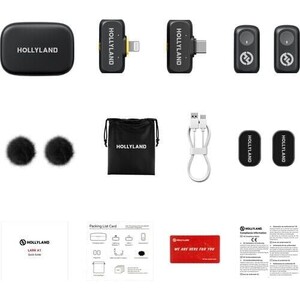 Hollyland LARK A1 Combo 2 Kişilik Kablosuz Mikrofon Sistemi - Thumbnail