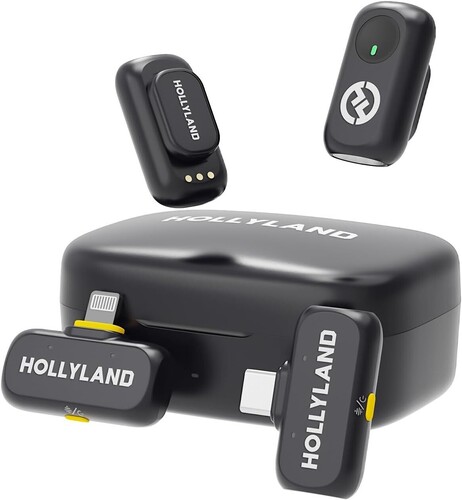 Hollyland LARK A1 Combo 2 Kişilik Kablosuz Mikrofon Sistemi