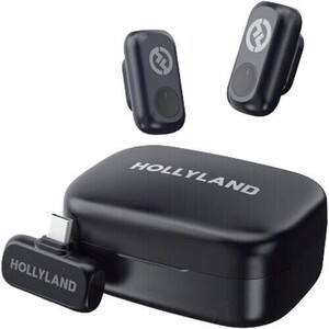 Hollyland LARK A1 Duo Kablosuz Yaka Mikrofonu Sistemi (Siyah) - Thumbnail