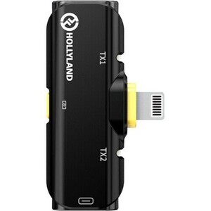 Hollyland Lark C1 Duo İkili Kablosuz Mikrofon Sistemi (IOS Uyumlu) - Thumbnail