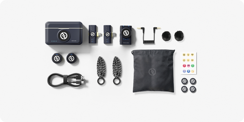 Hollyland Lark M2 Combo İkili Kablosuz Mikrofon Sistemi - Siyah