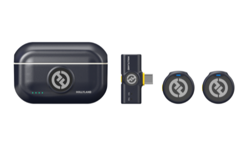 Hollyland LARK M2 DUO USB‑C Mobil Kablosuz Yaka Mikrofon Seti