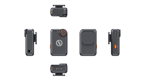 Hollyland Lark M2S Mini Combo İkili Kablosuz Mikrofon Sistemi - Siyah