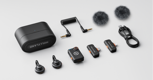 Hollyland - Hollyland Lark M2S Ultimate Combo İkili Kablosuz Mikrofon Sistemi - Siyah (1)