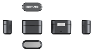 Hollyland Lark M2S Ultimate Combo İkili Kablosuz Mikrofon Sistemi - Siyah - Thumbnail