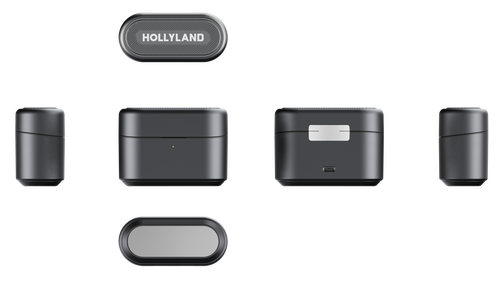 Hollyland Lark M2S Ultimate Combo İkili Kablosuz Mikrofon Sistemi - Siyah
