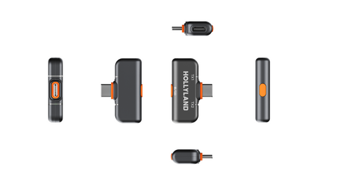 Hollyland Lark M2S Ultimate Combo İkili Kablosuz Mikrofon Sistemi - Siyah