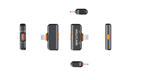 Hollyland Lark M2S Ultimate Combo İkili Kablosuz Mikrofon Sistemi - Siyah