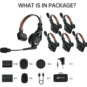 Hollyland Solidcom C1 PRO-6S Profesyonel Kablosuz Intercom Sistemi (6 Kullanıcı) - Thumbnail