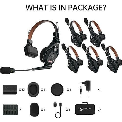 Hollyland Solidcom C1 PRO-6S Profesyonel Kablosuz Intercom Sistemi (6 Kullanıcı)