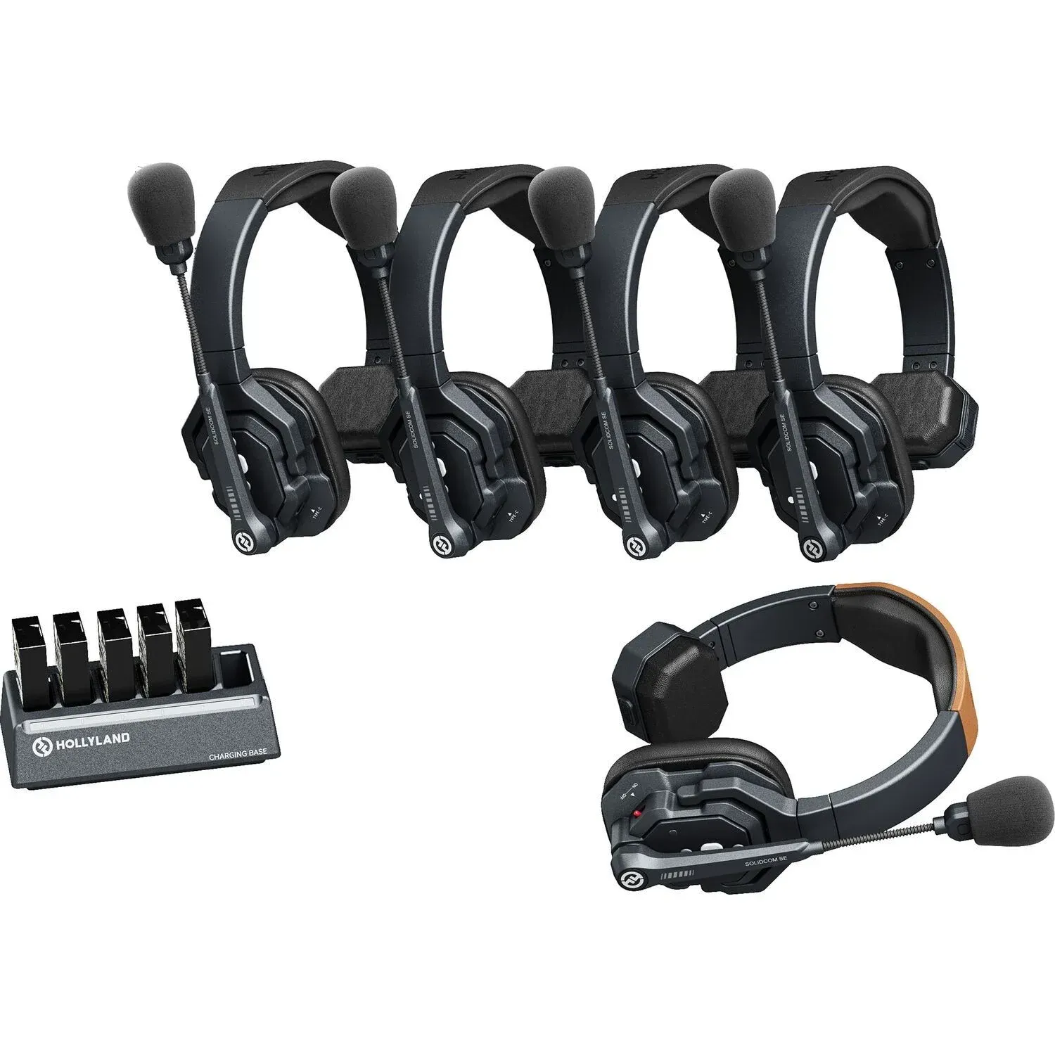 Hollyland Solidcom SE-5S Kablosuz Intercom Sistemi Global Version (5 Kullanıcı) - Thumbnail