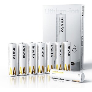 IMUTO - Imuto 3600mWh AA Şarj Edilebilir Lityum Pil (8’li Paket) (1)