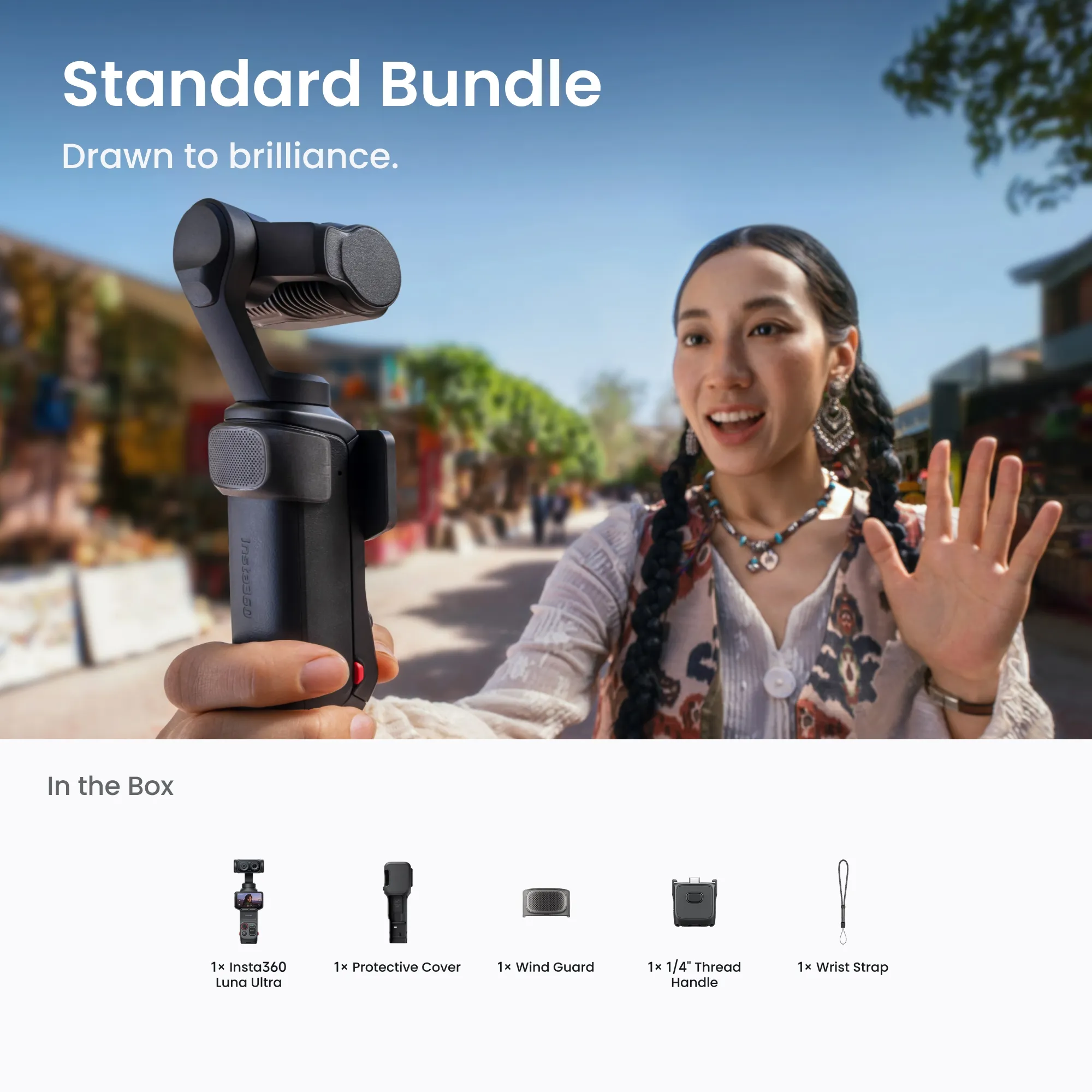 Insta360 Luna Ultra Standard Combo (Stellar White) - Thumbnail