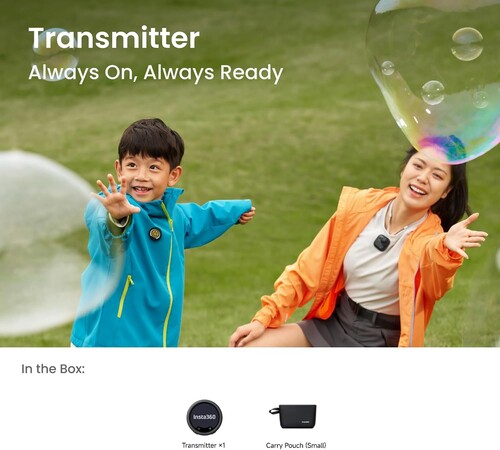 Insta360 Mic Pro Kablosuz Verici (Transmitter)