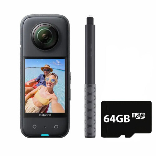 Insta360 X3 360° Kamera + Stick + Hafıza Kartı
