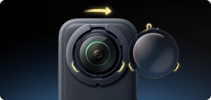 Insta360 X3 Premium Removable Lens Guards - Thumbnail