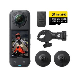 Insta360 - Insta360 X5 Motorcycle Bundle 8K 360 Derece Aksiyon Kamerası (128GB Hafıza Kartı Dahil)