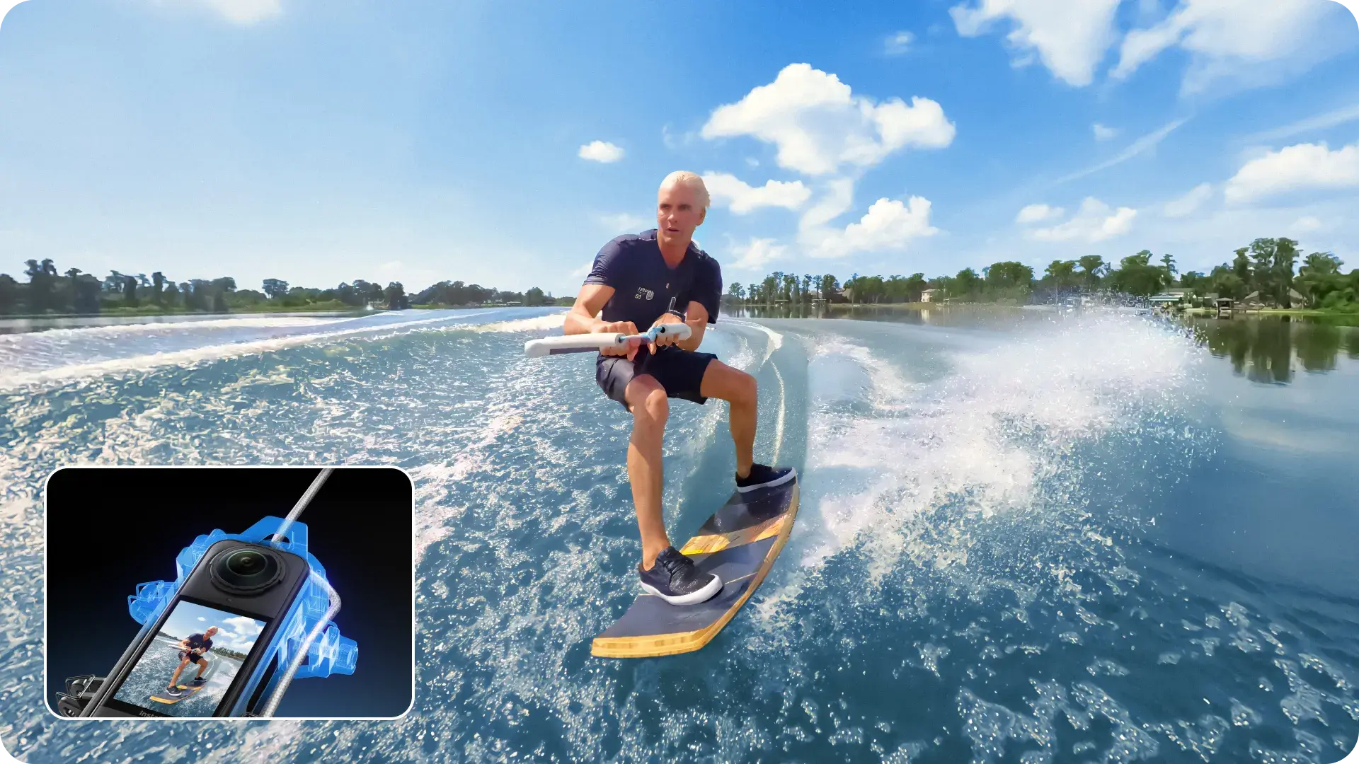 Insta360 X5 Water Sports Rope Mount - Thumbnail