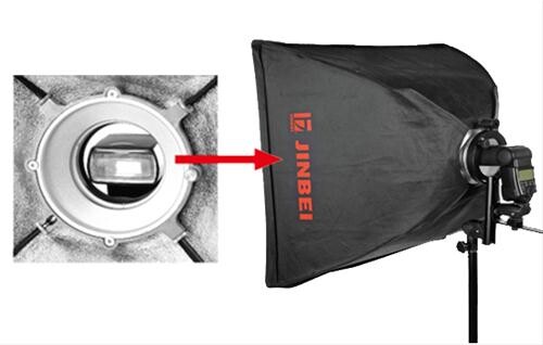 Jinbei ET-1 Tepe Flaşı Bowens Adaptörü (Speedlight Bracket)