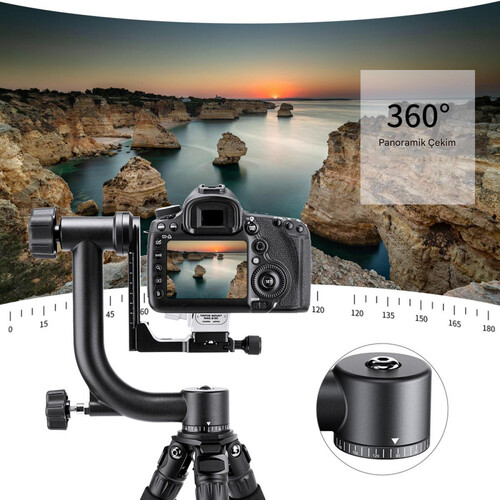 Kaiseberg Ağır Hizmet Tipi Gimbal Tripod Başlığı (31.033)