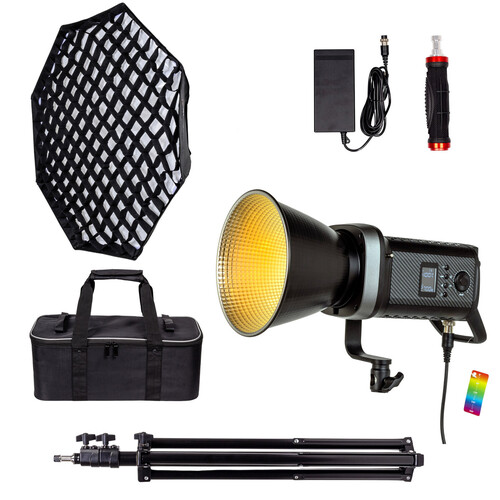 Kaiseberg KS-200 RGB AIR V-Mount Profesyonel Led Işık Seti - Kit 1