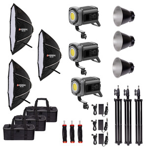 Kaiseberg KS-200B AIR Led KRL-120s Parabolik Softbox - Kit 3 - Thumbnail