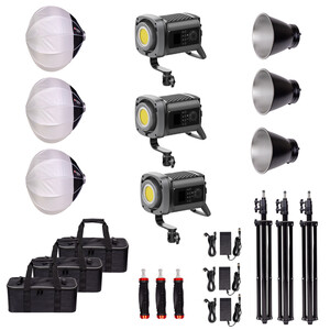 Kaiseberg KS-200B AIR Led KRL-65 Lantern Softbox - Kit 3 - Thumbnail