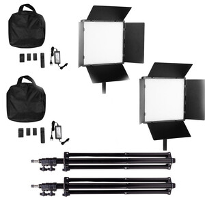 Kaiseberg - Kaiseberg Pro660 Bi-Color Panel Led Işık İkili Kit