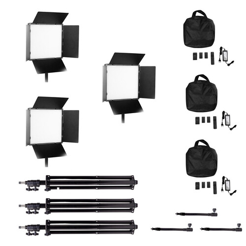 Kaiseberg Pro660 Bi-Color Panel Led Işık Üçlü Kit