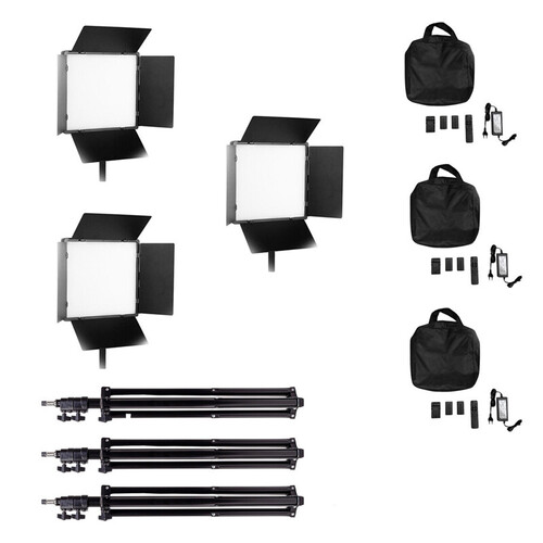 Kaiseberg Pro660 Bi-Color Panel Led Işık Üçlü Kit