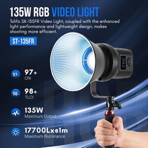 Kaiseberg SK-135FR RGB AIR Spotlight Işık 80cm Octagon Softbox Set - Tekli Kit - Thumbnail