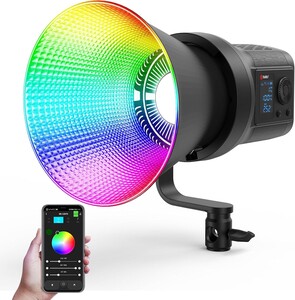 Kaiseberg SK-135FR RGB AIR Spotlight Işık 80cm Octagon Softbox Set - Tekli Kit - Thumbnail