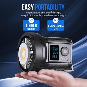 Kaiseberg SK-135FR RGB AIR Spotlight Işık 80cm Octagon Softbox Set - Tekli Kit - Thumbnail