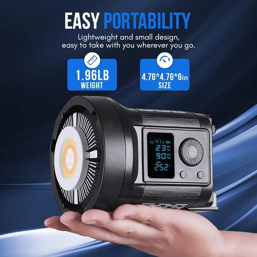 Kaiseberg SK-135FR RGB AIR Spotlight Işık 80cm Octagon Softbox Set - Tekli Kit