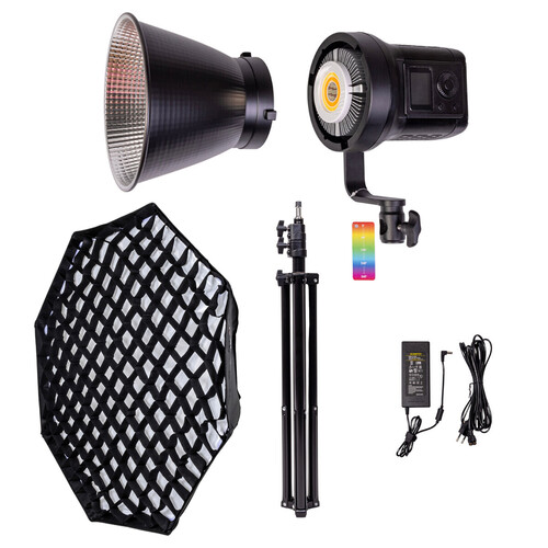 Kaiseberg SK-135FR RGB AIR Spotlight Işık 95cm Octagon Softbox Set - Tekli Kit
