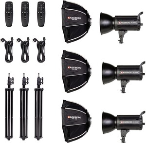 Kaiseberg SL-120BI 120W Bi-Color Profesyonel Çekim Işık Seti- Kit 3 - Thumbnail