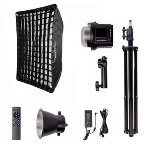 Kaiseberg SL-60B AIR 60W Bataryalı Bi-color Led 60x90 Softbox Tekli Kit - Thumbnail