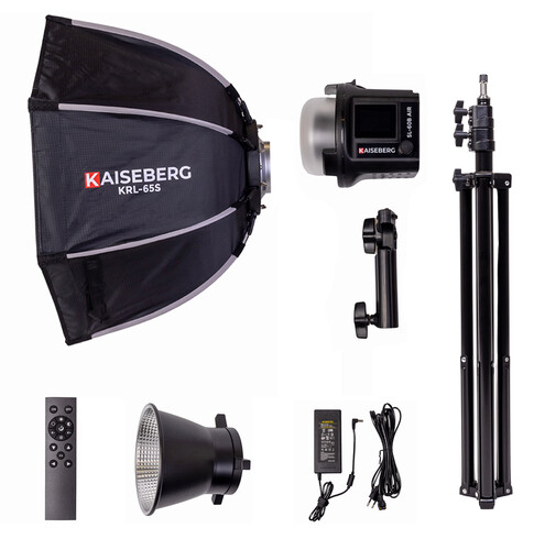 Kaiseberg SL-60B AIR 60W Bataryalı Bi-color Taşınabilir Softbox Işık - Kit 1