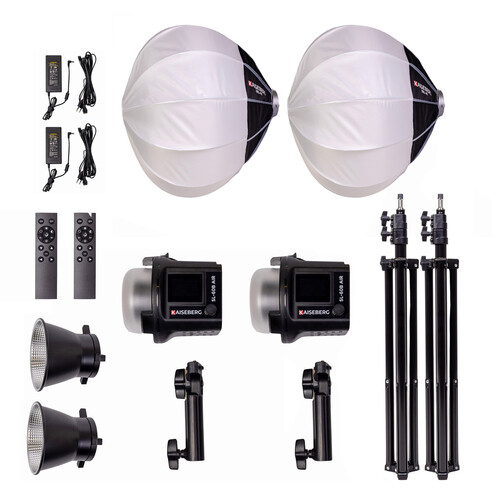 Kaiseberg SL-60B AIR 60W Bi-color Led KRL-65 Lantern Softbox İkili Kit