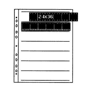 Kaiser Fototechnik - Kaiser Negatif Dosyalama Sayfaları 35 mm Film için (100) Asetat (2530)