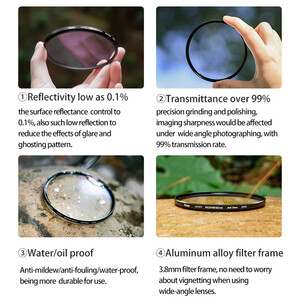 Kase 77mm Multi Coated UV III Filtre - Thumbnail