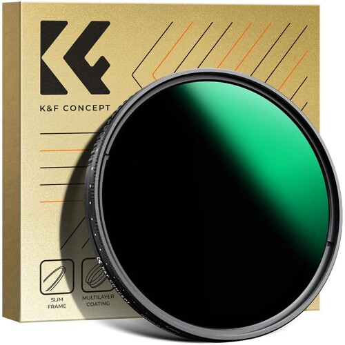 K&F 72mm Nano-D Serisi ND3-ND1000 Filtre (1.5-10 Stop)