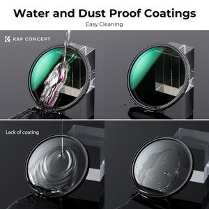 K&F - K&F 82mm Nano-D Serisi ND3-ND1000 Filtre (1.5-10 Stop) (1)