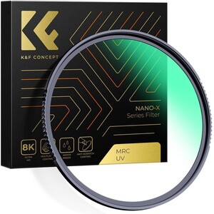 K&F - K&F Concept 39mm NANO-X MCR MC-UV 28 Çok Katmanlı Kaplamaya sahip Koruma Filtresi 8K Ultra HD