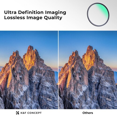 K&F Concept 77mm NANO-X MC-UV 28 Çok Katmanlı Kaplamaya sahip Koruma Filtresi 8K Ultra HD