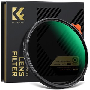 K&F - K&F Concept 77mm NANO-X ND2-32 (1-5 Stop) True Color Ultra Değişken Filtre